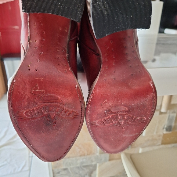 Freebird Jackson cowboy boot Red distressed Size 9 - Picture 4 of 15